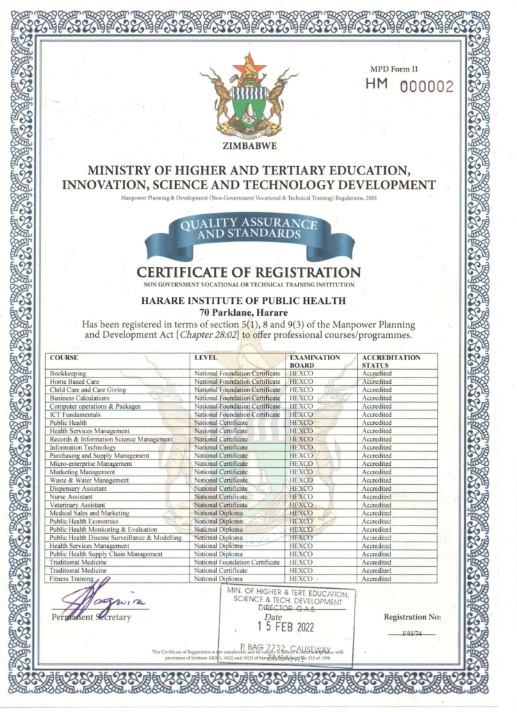 Harare HEXCO License