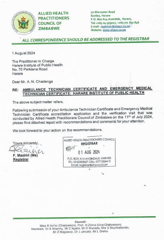 Allied Health Practitioners Council of Zimbabwe