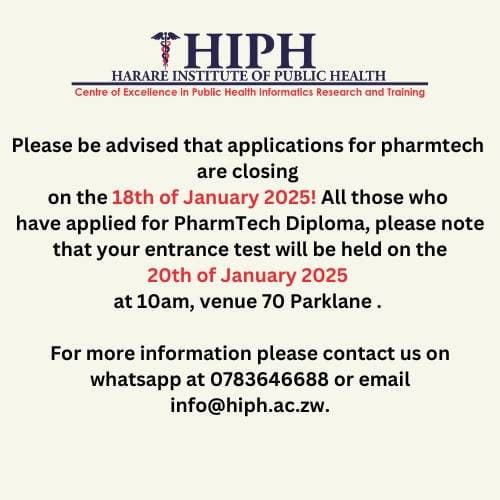 PharmTech Diploma Deadline