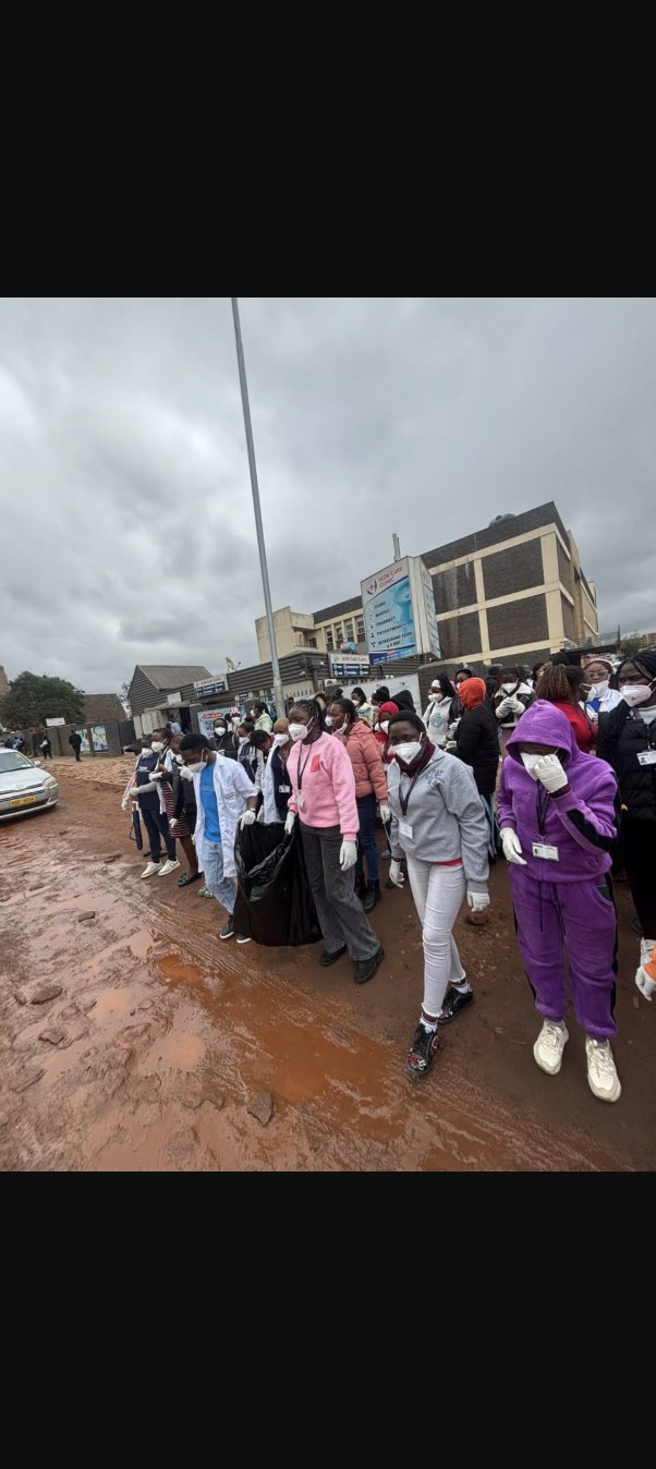 Proud of Our Students — Clean-Up Along Julius Nyerere Way