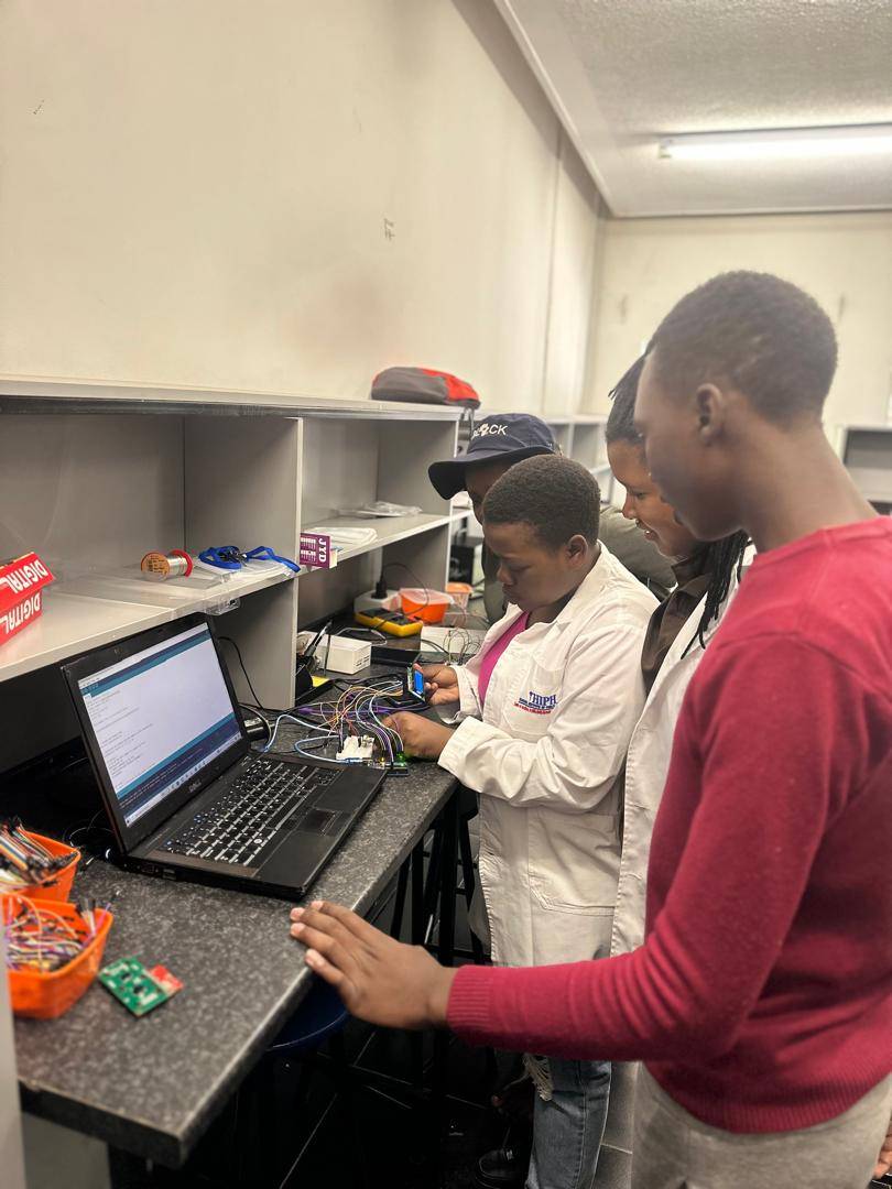 Biomedical students enhancing their hands-on skills in healthcare and research.