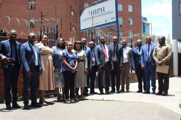 Members of Parliament from the Health and Child Care Portfolio Committee, led by the Chair