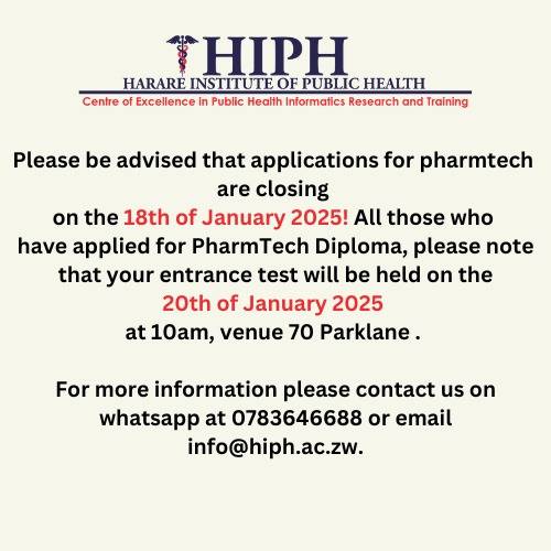 PharmTech Diploma Deadline