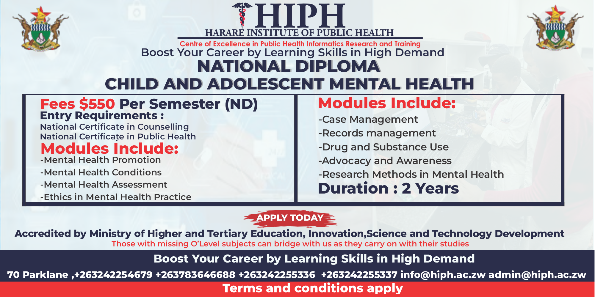 Kick start your career in mental health and understanding issues affecting the youth